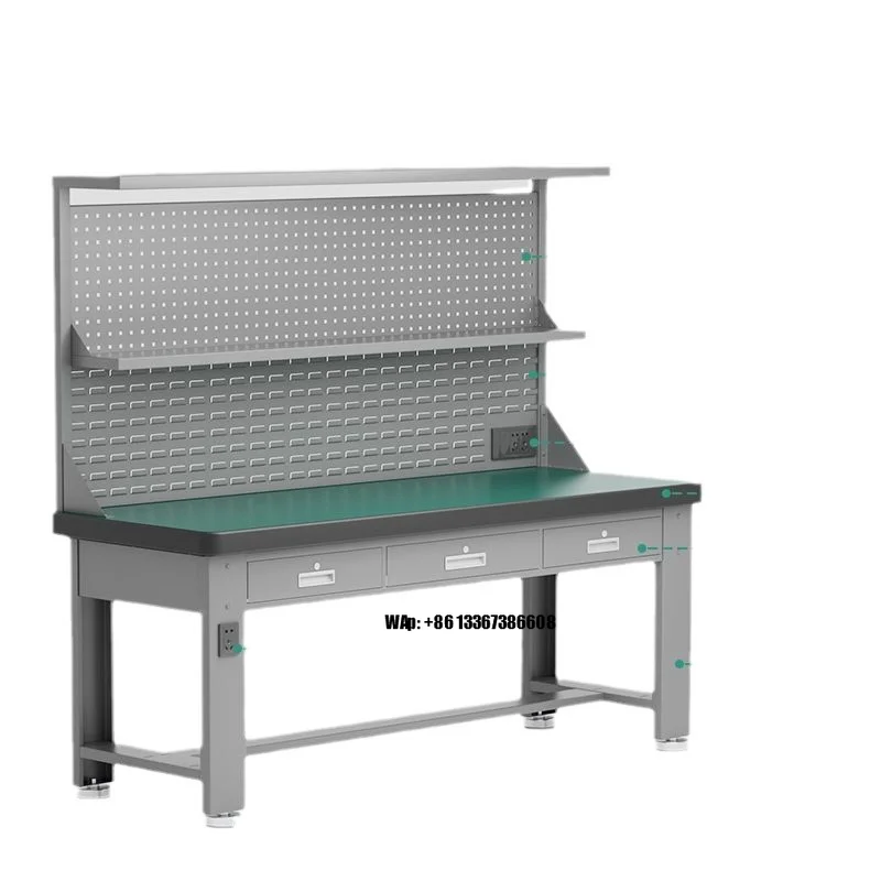 Tools For Garage Workshop - โต๊ะทำงานเหล็กอะลูมิเนียมอเนกประสงค์แบบหนักสำหรับซ่อมรถยนต์ในโรงซ่อม/อู่ซ่อม ปรับแต่งได้ตามต้องการ พร้อมตู้เก็บเครื่องมือแบบ OEM