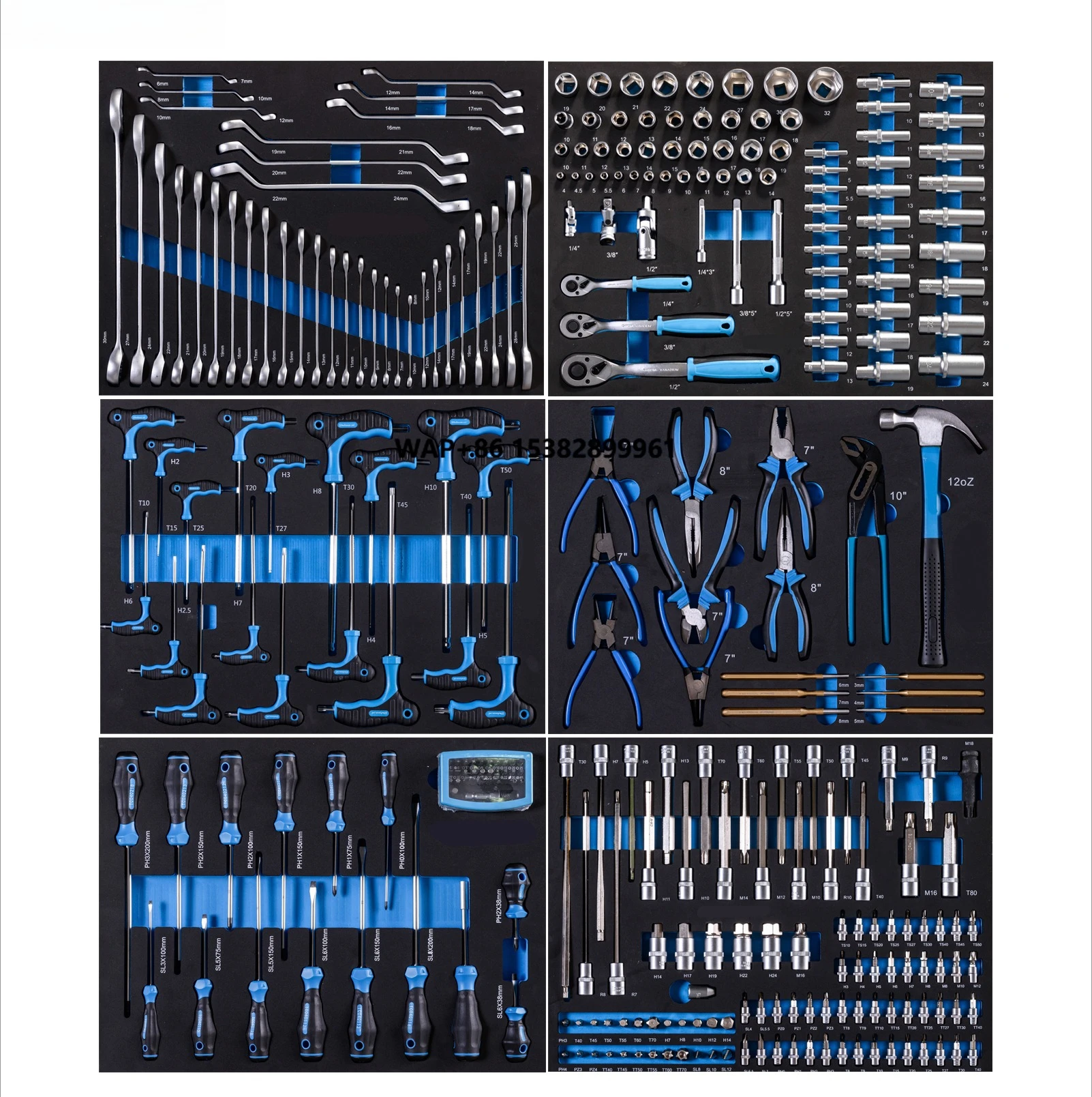 Workshop Tools In Ship - ชุดเครื่องมือซ่อมรถยนต์โลหะ CRV ระดับมืออาชีพ 310 ชิ้น สำหรับโรงรถ/อู่ซ่อม