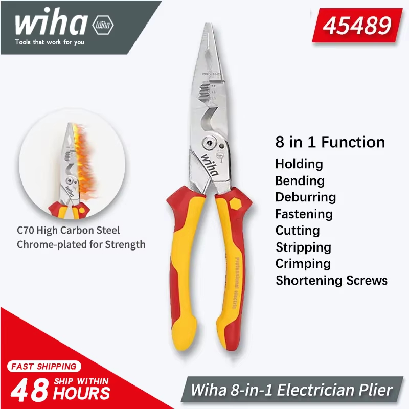 Tools Vn - คีมตัดสายไฟ Wiha แท้ รุ่น 45489 8-in-1