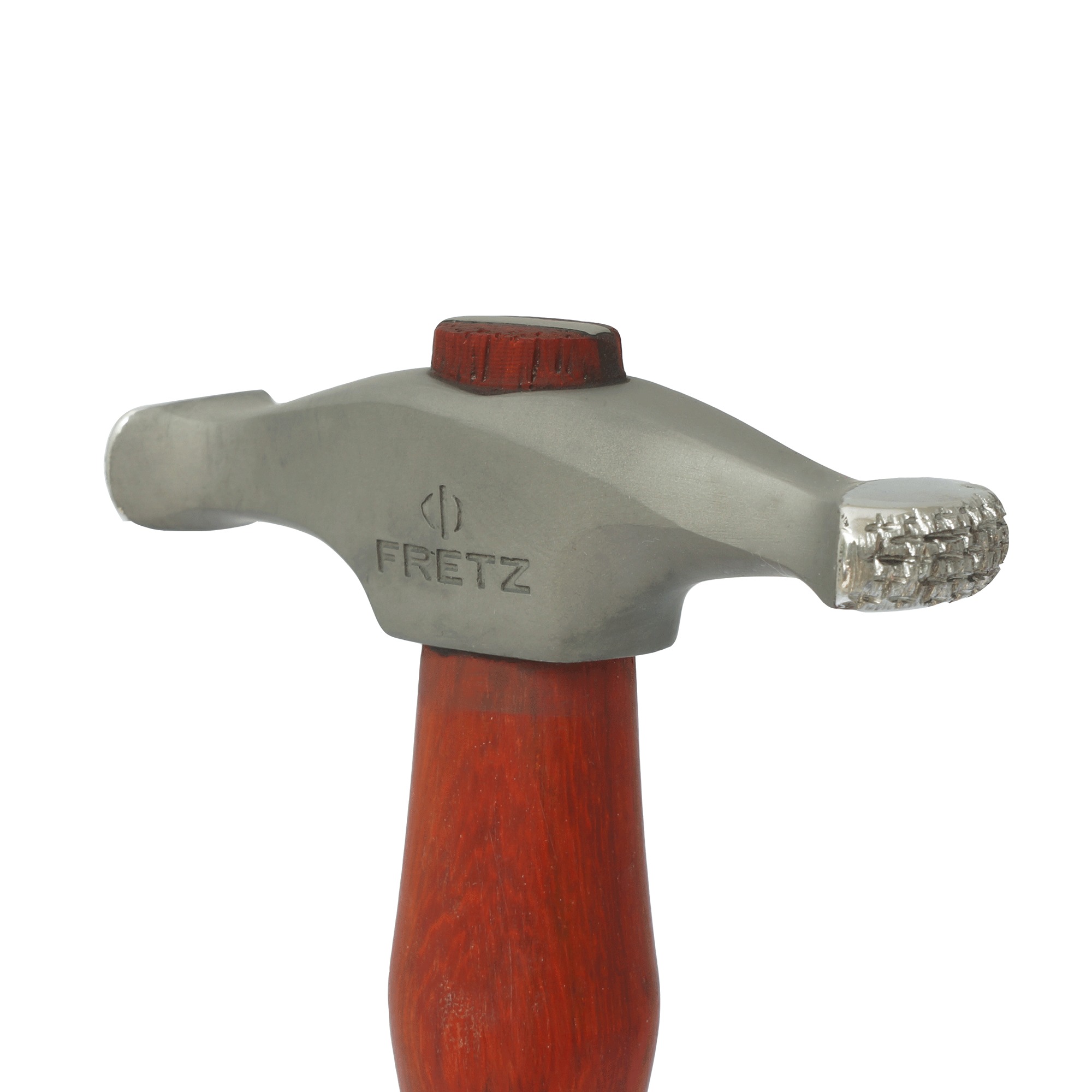 Tools Vn - ค้อนขึ้นรูปโลหะ Fretz HMR-14B แบบโค้งกว้าง ลายครอสพีน สำหรับงานขึ้นรูปและตกแต่งเครื่องประดับ