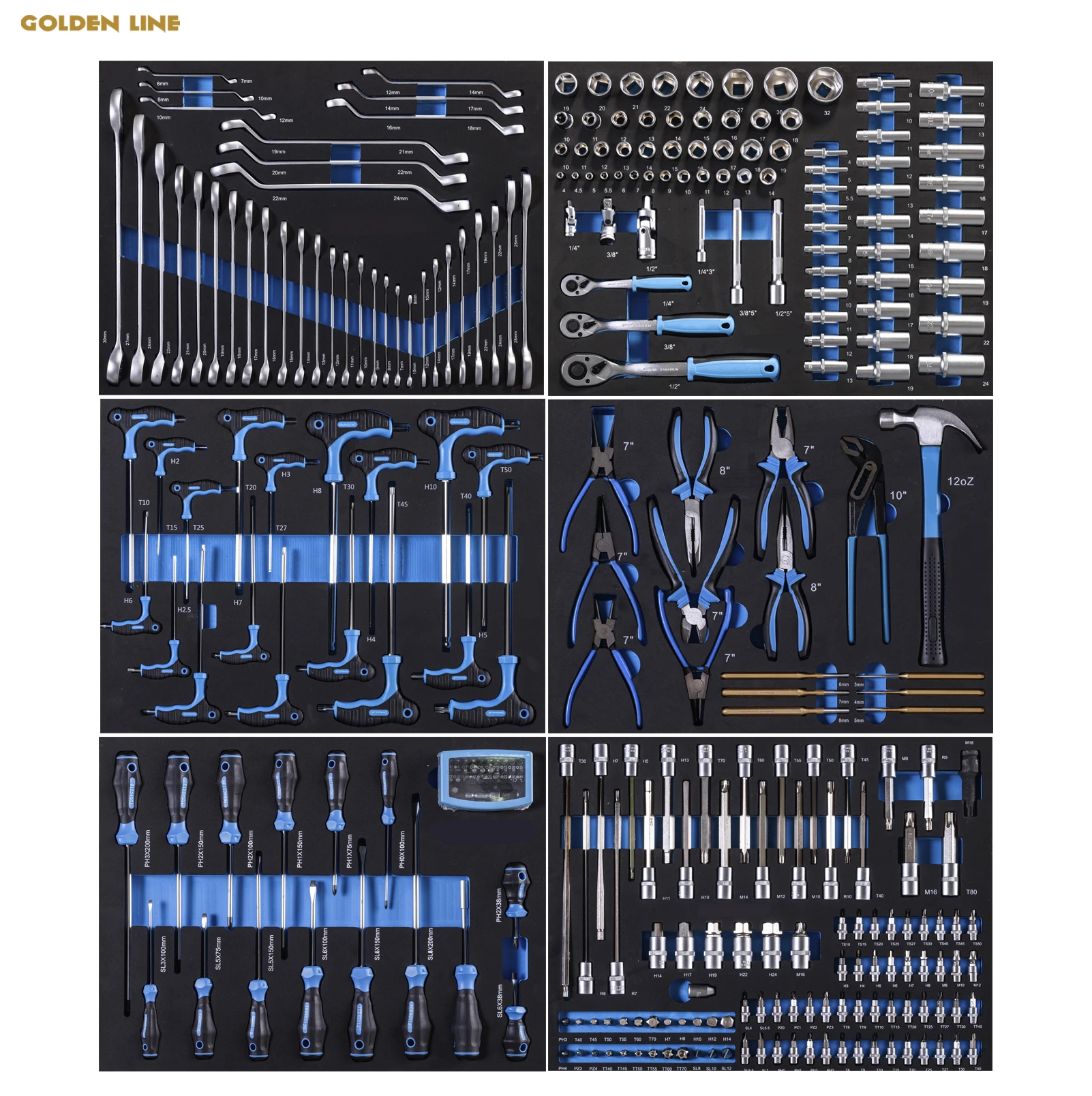 Workshop Tools In Ship - Professional 310 ชิ้น CRV โลหะ Auto