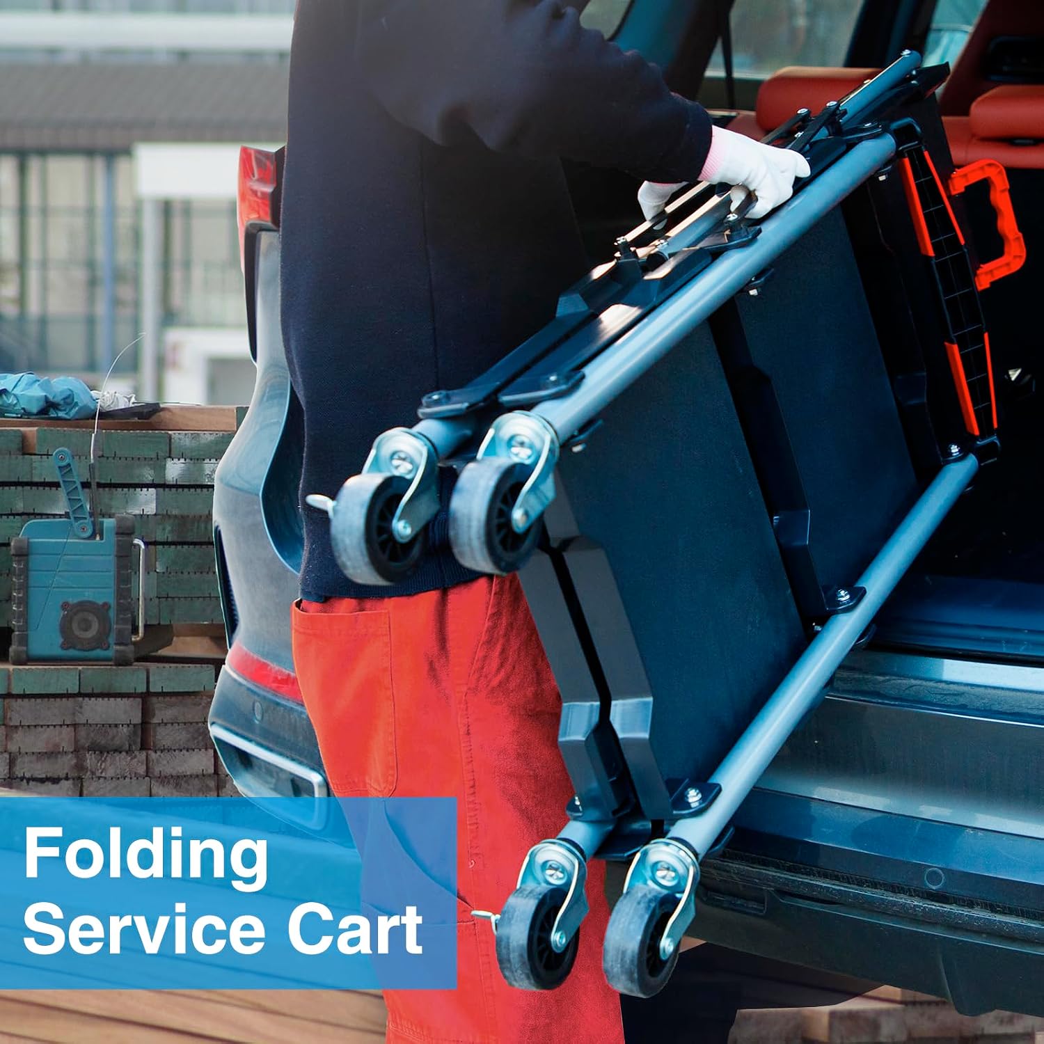 รถเข็นอเนกประสงค์แบบพับได้ 3 ช - Tools For Garage Workshop บทวิจารณ์และราคา